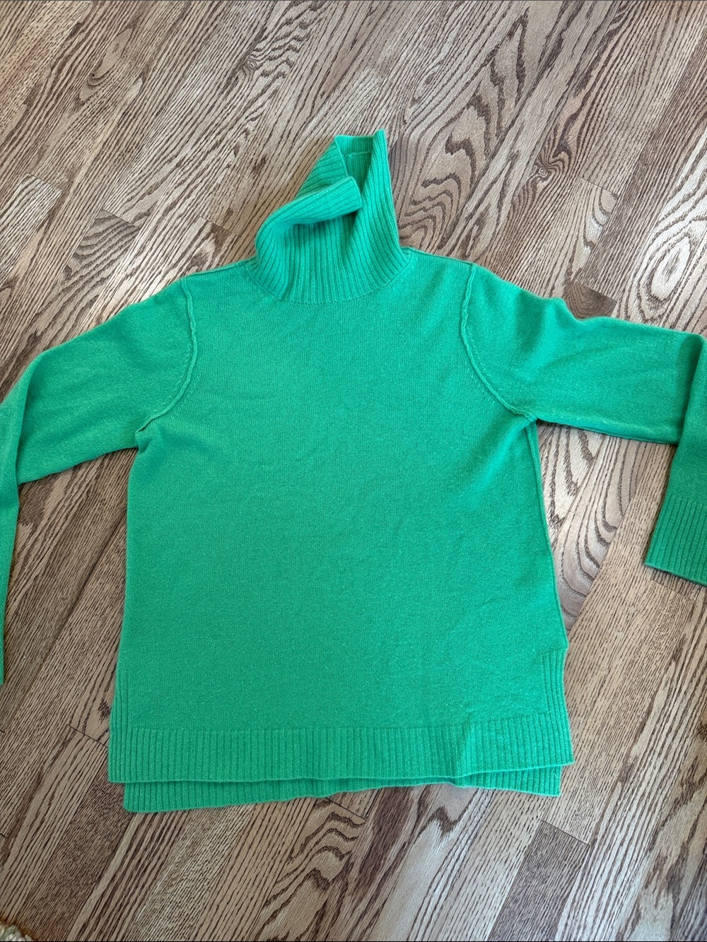 Michael Stars Cashmere Green Turtle Neck Sweater